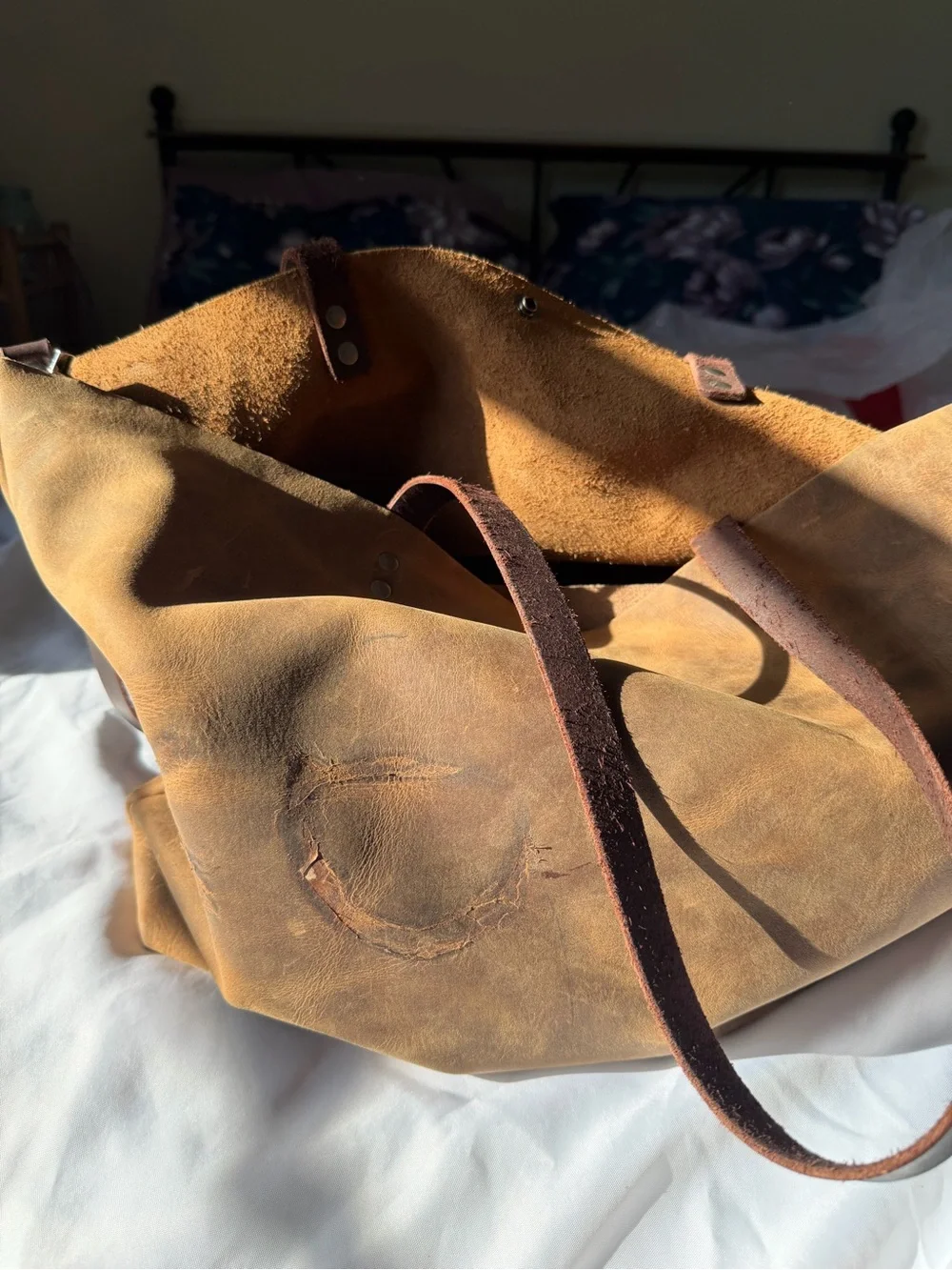 Anney Life Leather Cognac tote